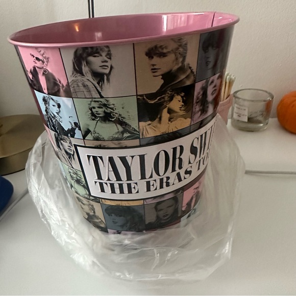 Taylor Swift AMC Exclusive Eras Tour Movie Pink Popcorn Tin/Tub - Picture 3 of 3